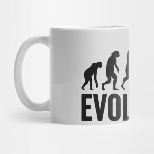 Rock and Roll Evolution: From Primates to Rock Gods Mug